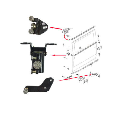 Ford Transit Mk6 Mk7 Left Side Sliding Door Roller Guide Set 2000 to 2014 1727496