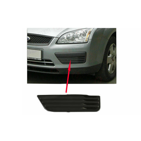 Front Bumper Fog Light Cover Bezel Pair Fits Ford Focus Mk2 05 08 Without Hole
