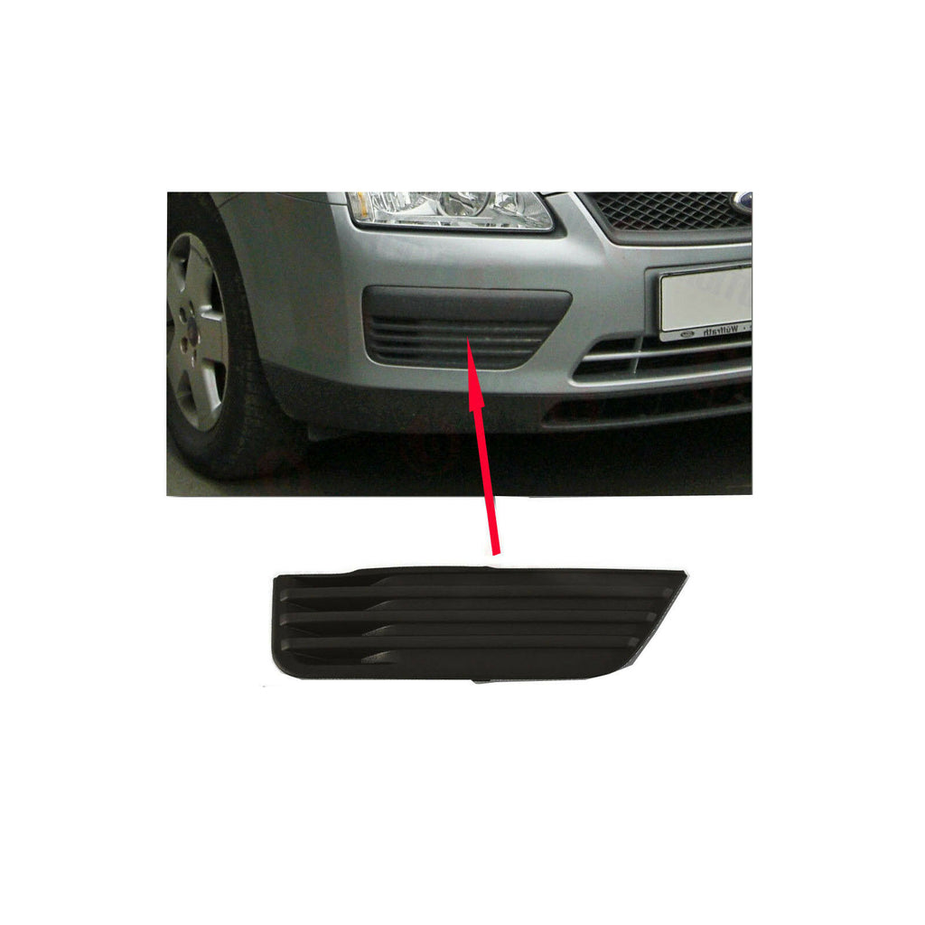 Front Bumper Fog Light Cover Bezel Pair Fits Ford Focus Mk2 05 08 Without Hole