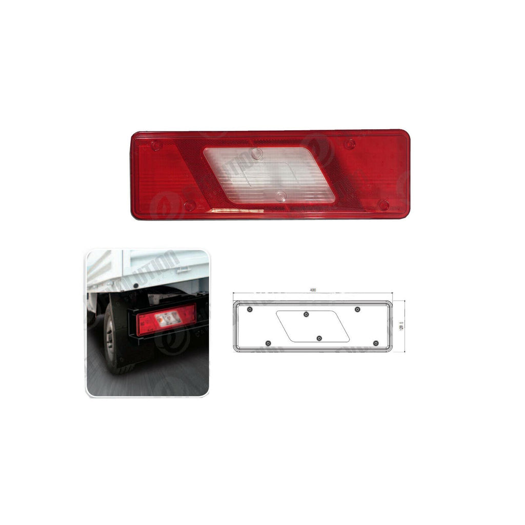 Ford Transit Mk8 Tipper Back Rear Light Lens Right And Left Side X2 18 ...