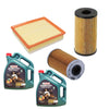 Service Kits Oil Fuel Air Filter And 2 X 4L Fully Synthetic Engine Oil E5W30 C3 Master II Bus