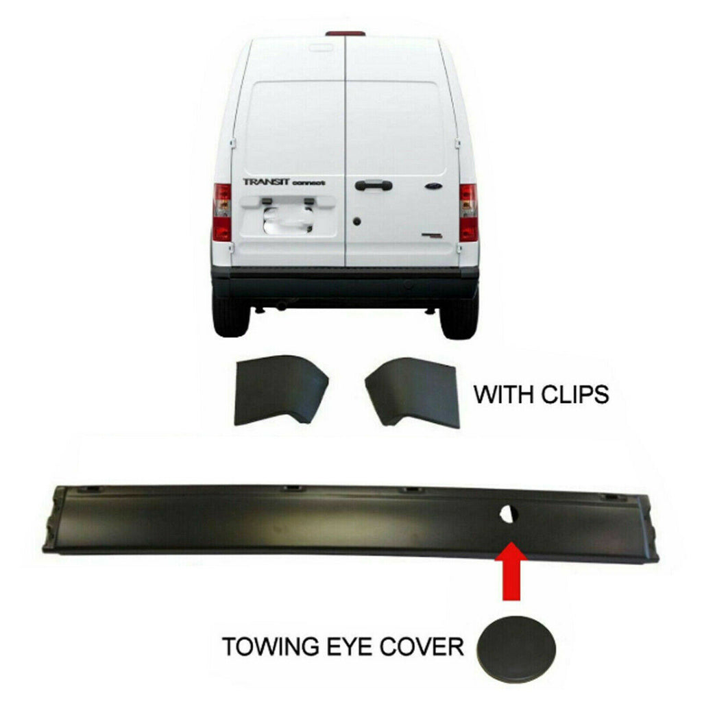 Ford Transit Connect Rear Bumper End Caps No Sensor Cover 2002 to 2012 1387174