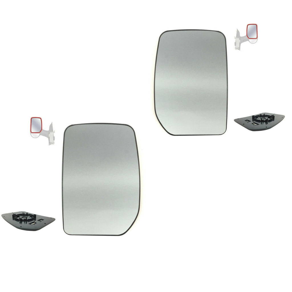 Ford Transit MK6 MK7 Front Right Left Wing Mirror Heated Glass Set 4059966
