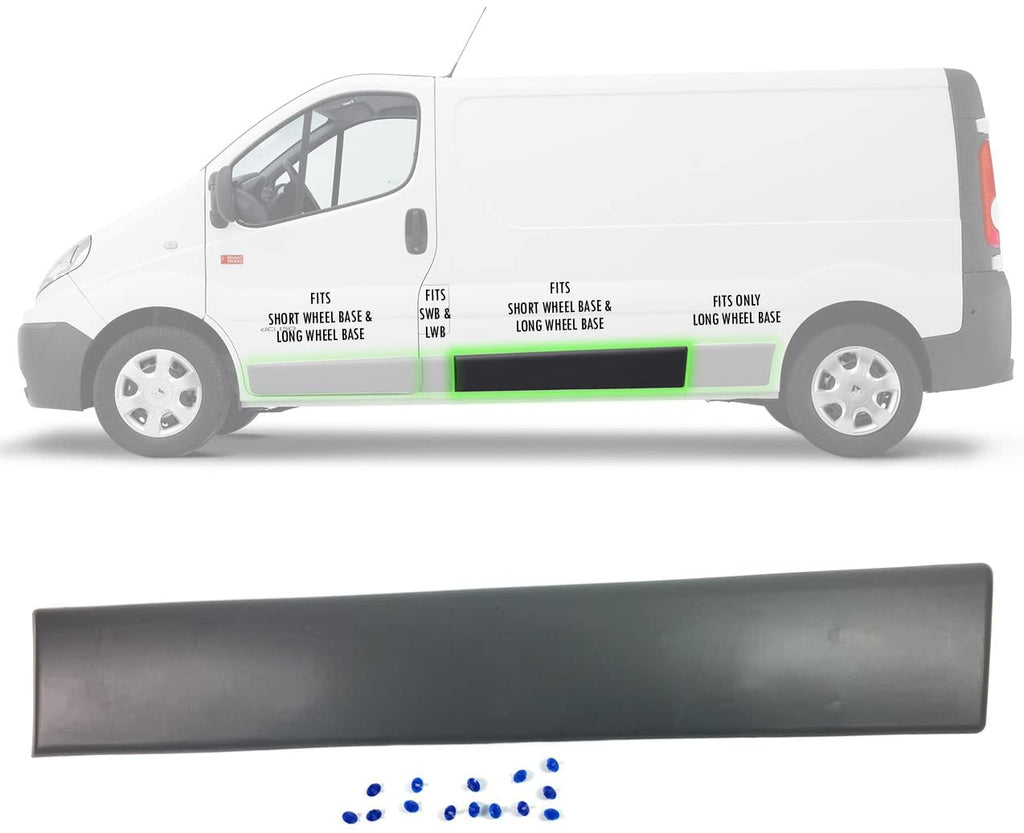 Left Sliding Door Moulding Protective Strip Replacement, Left Long Moulding Trim, 8200036093 (UK Pas