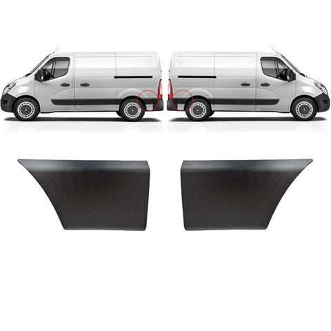 Renault Master III Vauxhall Movano Rear Left And Right Door Lower Moulding Short Chassis   