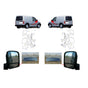 Ford Transit Connect Blind Spot Mirror Glass Set 2002 to 2013 18068 18067