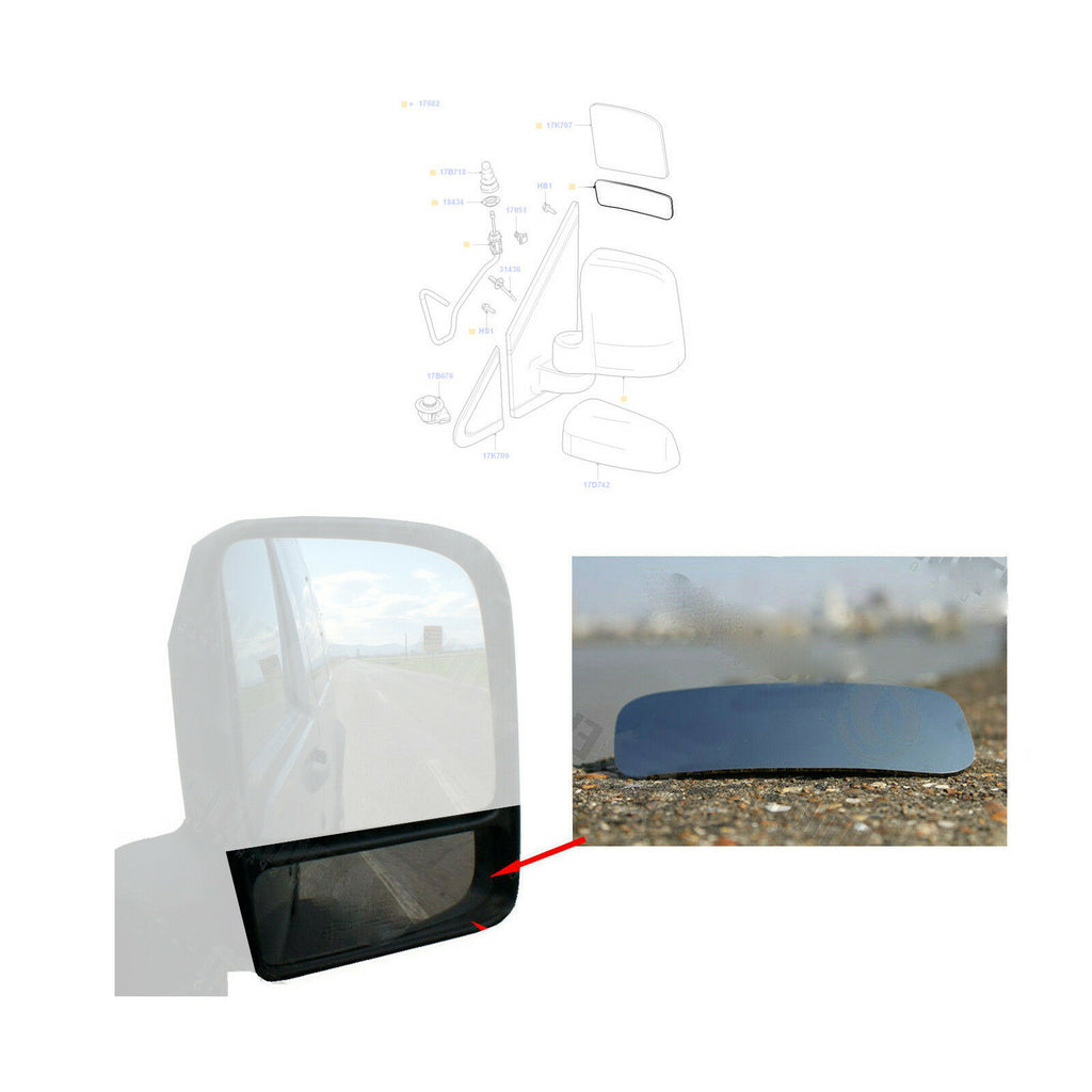 Ford Transit Connect Right Side Wing Mirror Heated Blind Spot Mirror 4440214