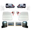 Ford Transit Connect Blind Spot Mirror And Wing Mirror Heated Glass Set 4440217