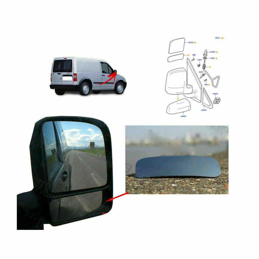 Ford Transit Connect Blind Spot Mirror And Wing Mirror Heated Glass Set 4440217