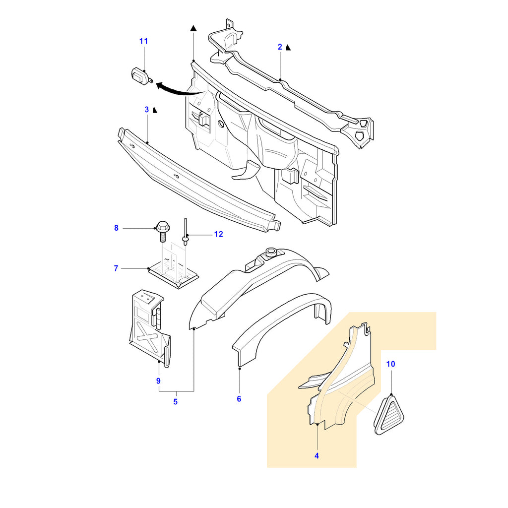 Ford Transit T12 T15 Front Left Right Wing Fender Panel Set 1994 to 2000 7180500 