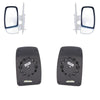 Renault Master II Movano Interstar Upper Wing Mirror Glass Heated Set 2000 Onwards 7701057371