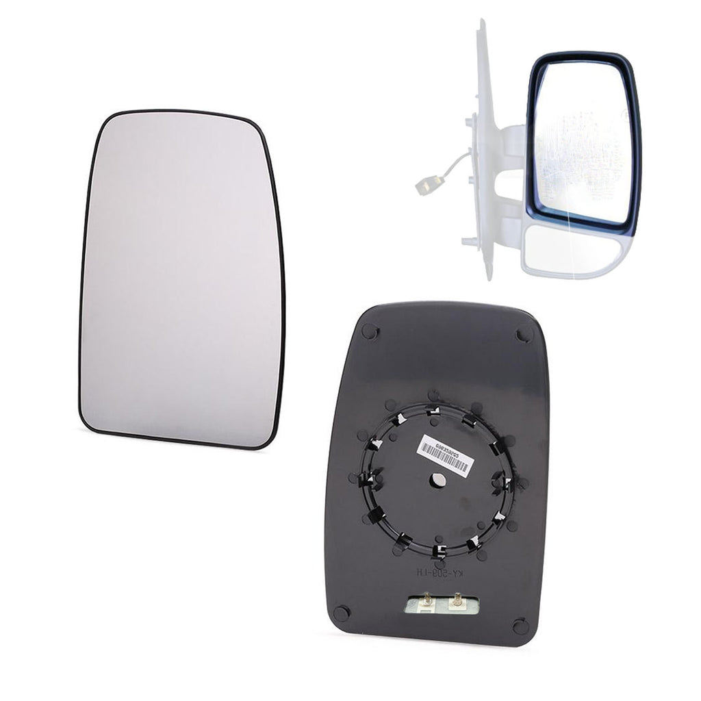 Renault Master II Movano Interstar Upper Wing Mirror Glass Heated Set 2000 Onwards 7701057371