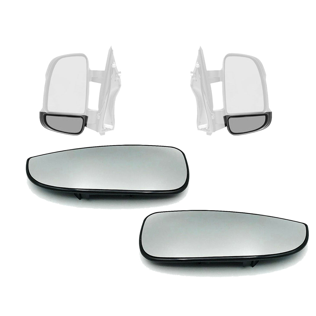 Fiat Ducato Boxer Relay Lower Wing Mirror Blind Spot Glass Heated Set 2006 Onwards 8151LN