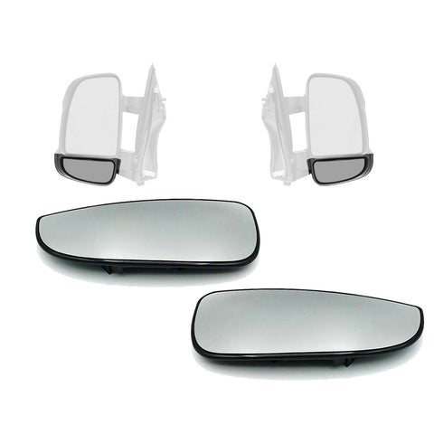 Fiat Ducato Boxer Relay Lower Wing Mirror Blind Spot Glass Heated Set 2006 Onwards 8151LN