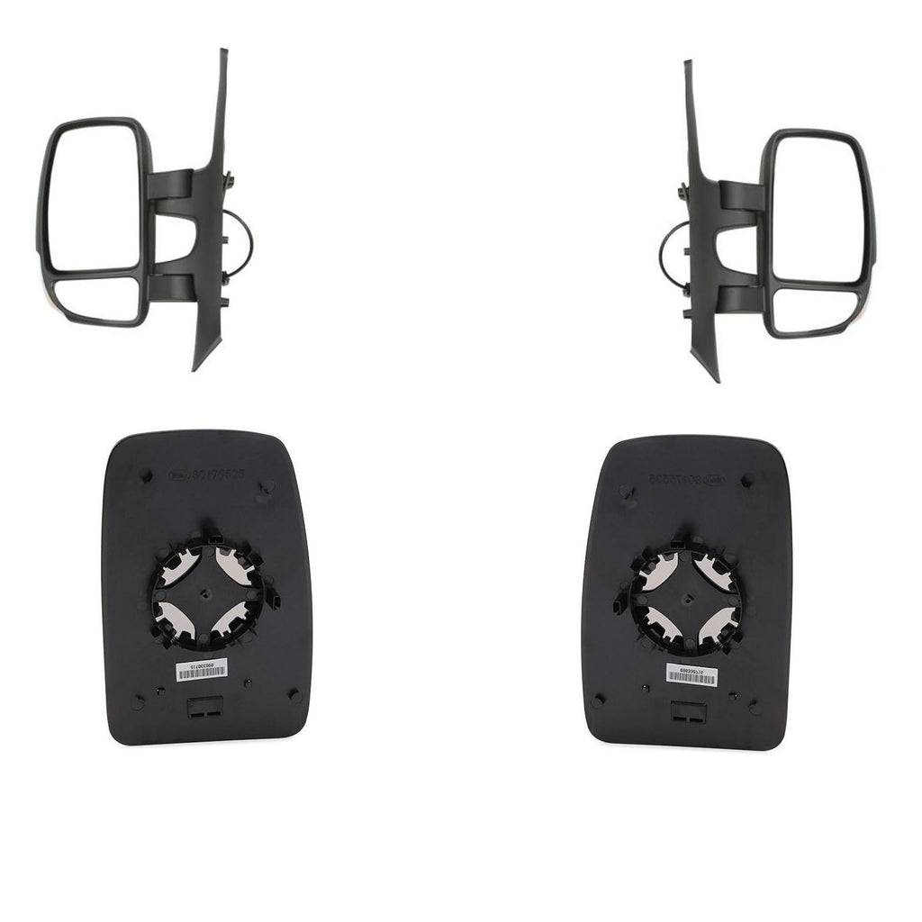 Renault Master III Upper Wing Mirror Glass Non Heated Set Movano NV400 2010 ON 963662420R