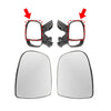 Renault Trafic II Vivaro Primastar Upper Wing Mirror Glass Non Heated Set  2001 On 7701050268