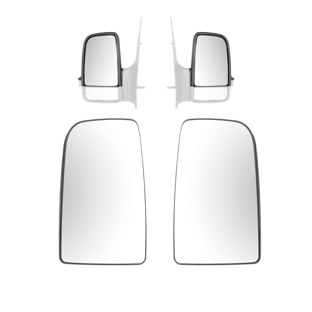 Sprinter Upper Wing Mirror Glass Non Heated Set Crafter 2006 ON 0028111933