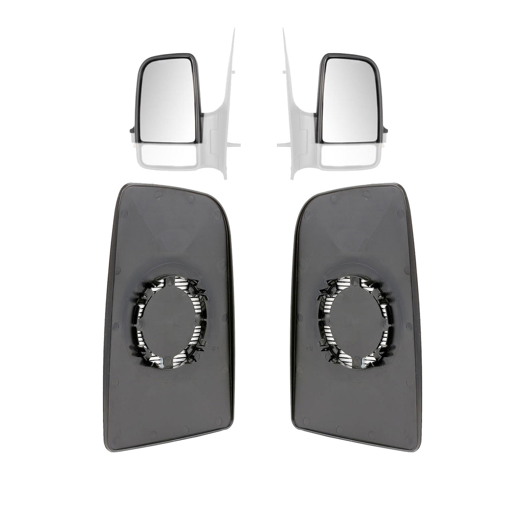 Sprinter Upper Wing Mirror Glass Non Heated Set Crafter 2006 ON 0028111933