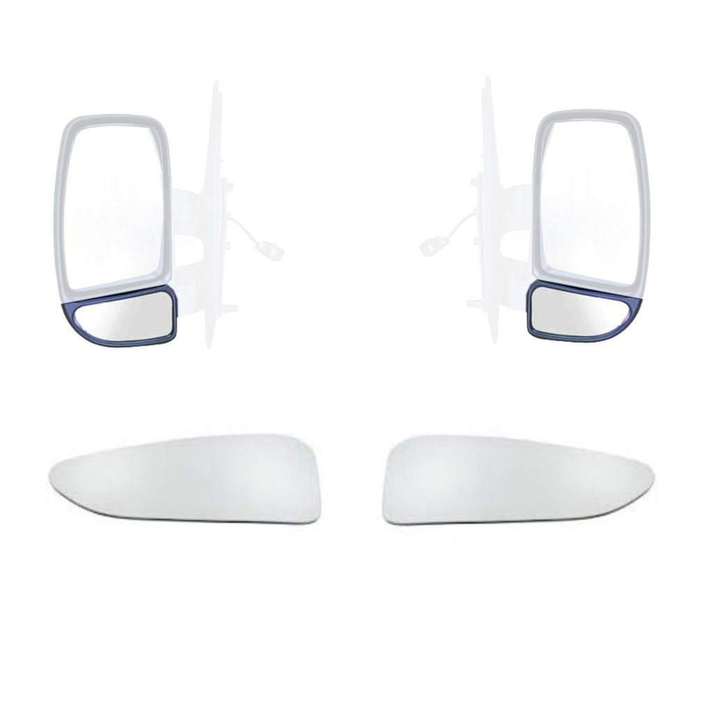 Master II Lower Wing Mirror Blind Spot Glass Set Movano Interstar 01 to 10 7701050269