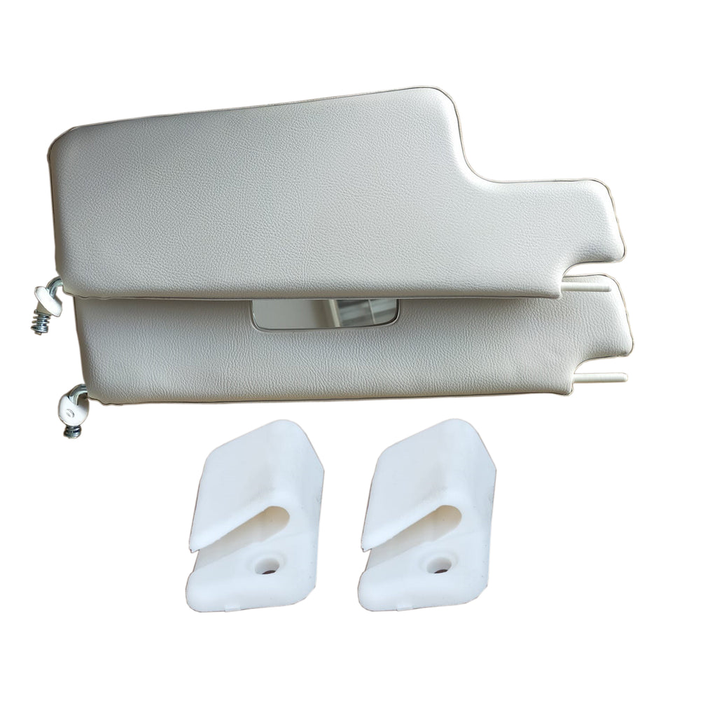 VW Beetle Cream Sun Visor With Clip Driver Side And Passenger Side Set