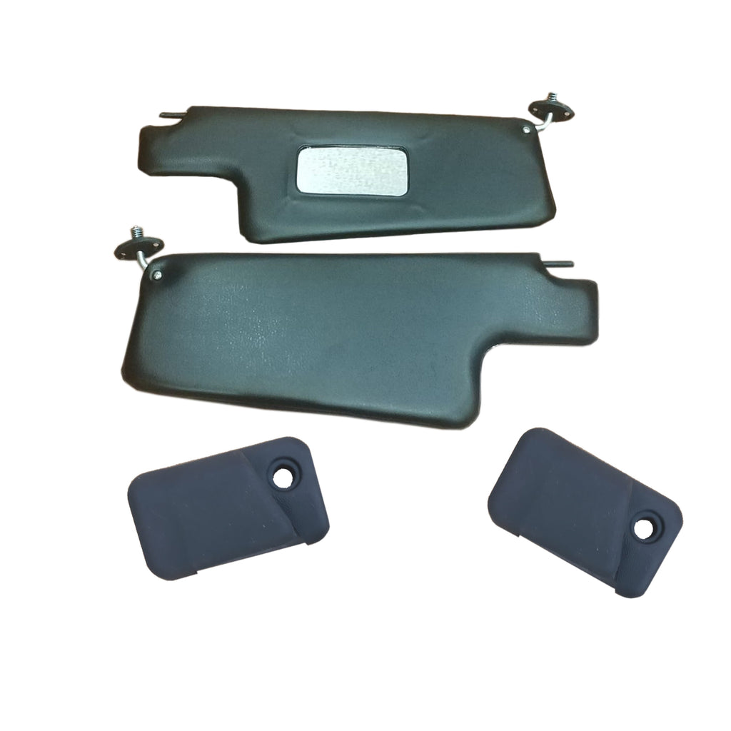 VW Beetle Black Sun Visor With Clip Driver Side And Passenger Side Set 