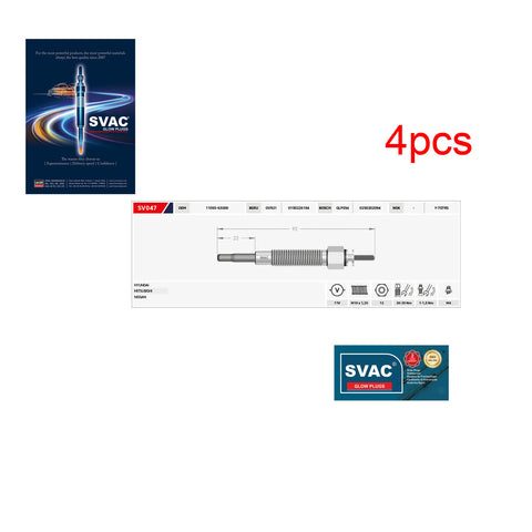 Hyundai H-1 H100 Porter Mitsubishi Pajero Heater Glow Plugs 3671042010