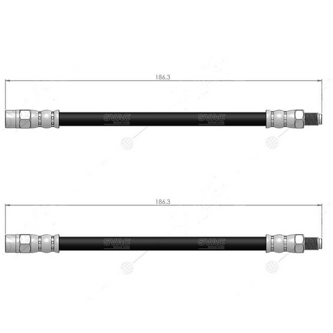 Audi 80 Front Brake Hose 8C B4 1991 to 1994 893611707
