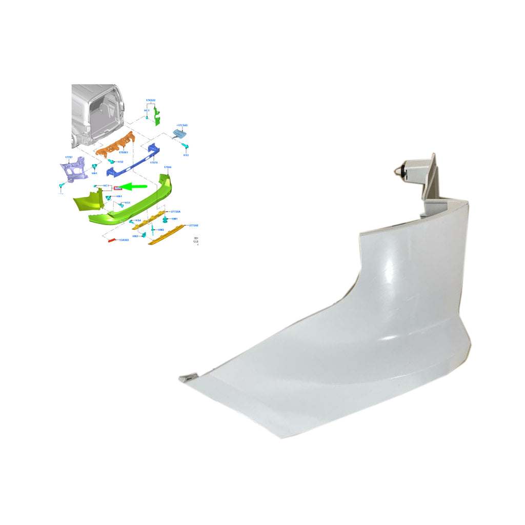 Ford Tourneo Courier Rear Bumper Rh Lh Side Corner End Cap Set