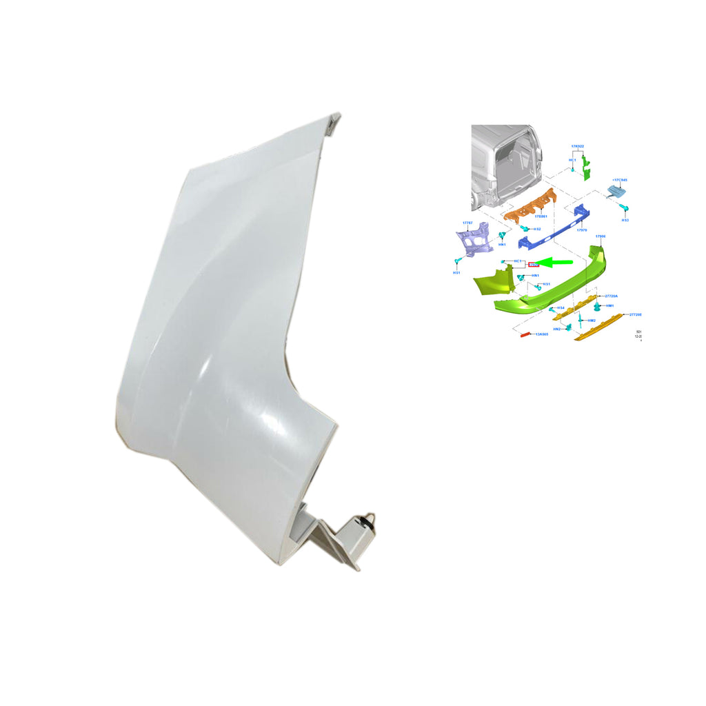 Ford Tourneo Courier 2014 Rear Bumper And Corner End Caps Set ET7617906CF5CND