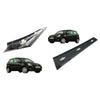 Right Left Door Pillar Trim Moulding 3 Doors Fits Ford Fiesta 2001 to 2010 1473663 1473662