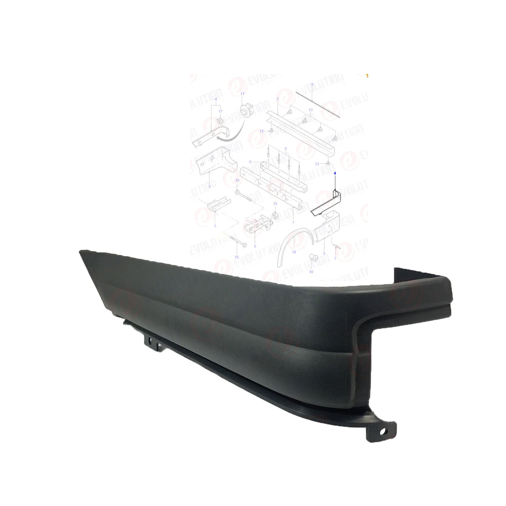 Rear Bumper Upper Left Corner End Cap Fits Ford Transit MK6 MK7 00 to14 4053303