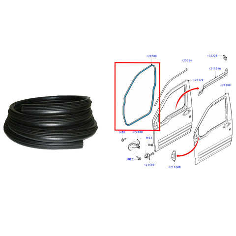 Ford Transit Connect Front Door Rubber Seal Rh Lh 02 to 13 9T16A20708AC