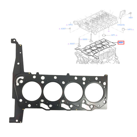 CYLINDER HEAD GASKET FORD TRANSIT, LAND ROVER DEFENDER,LTI TAXI 2.4 ,1349874