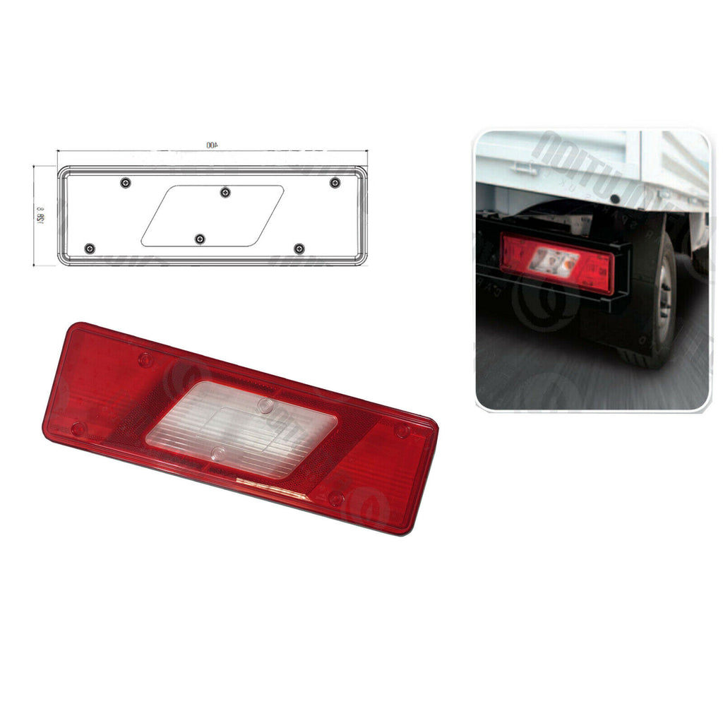 Ford Transit MK8 Tipper Back Rear Light Lens Right Side 1831256