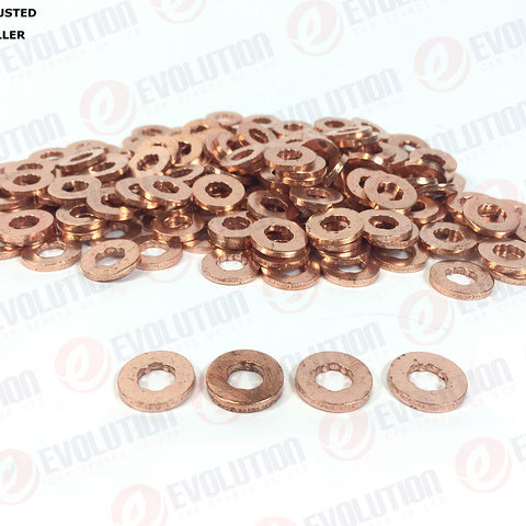 Ford Fiesta Mk5 1.4 TDCI Injector Copper Washer Seals 2S6Q 9E568 AB