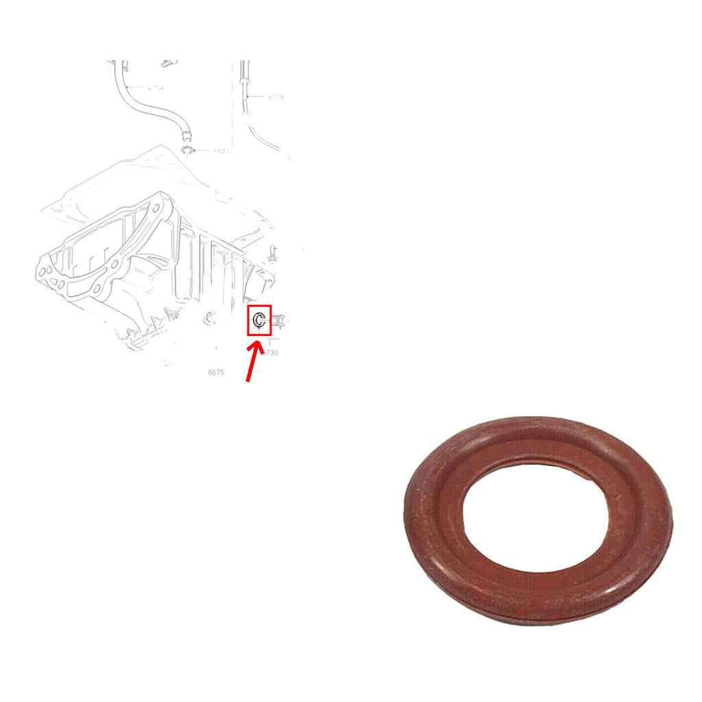 Engine Oil Sump Pan Drain Gasket Seal Fits Ford Citroen Mazda 1013938