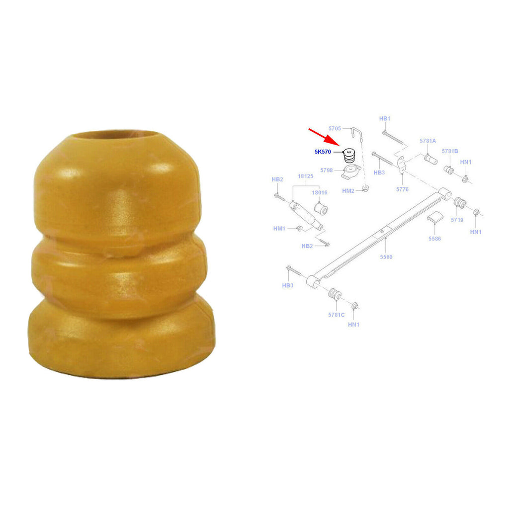 Ford Transit Tourneo Connect Rear Bump Stop Rubber Buffer 02 to 06 1344760