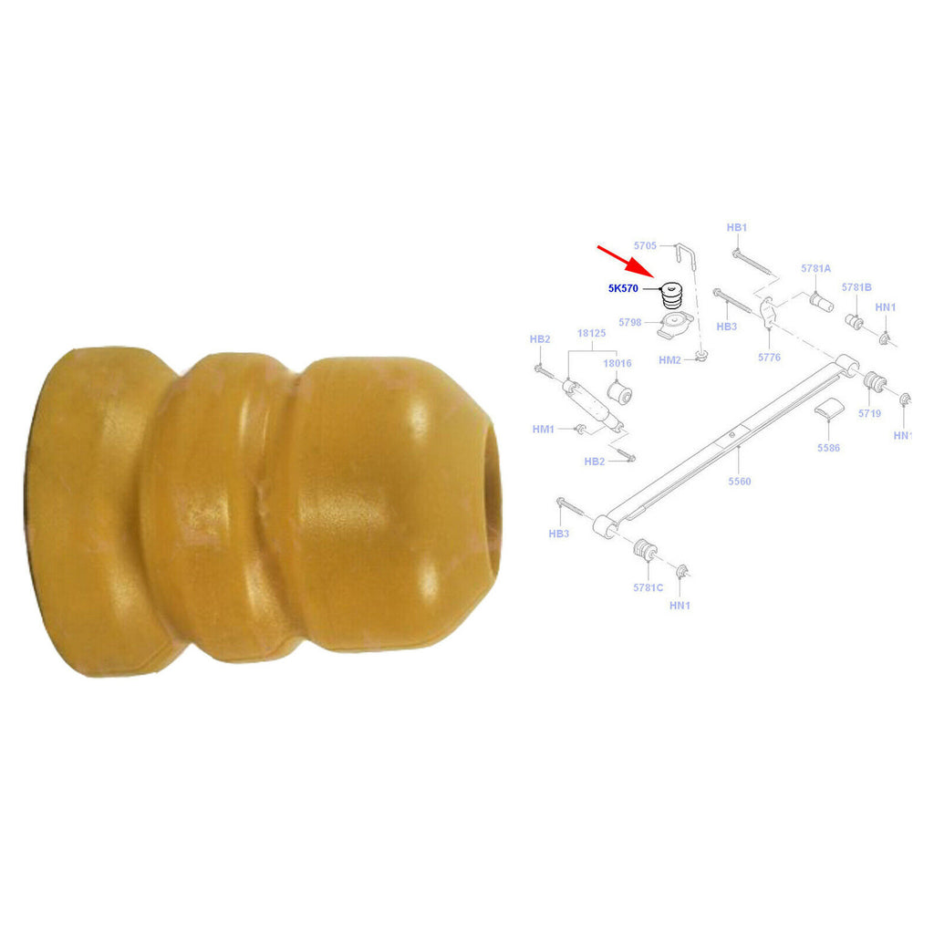 Ford Transit Tourneo Connect Rear Bump Stop Rubber Buffer 02 to 06 1344760