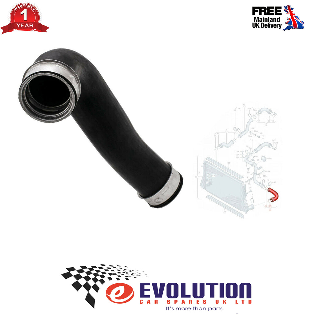 Intercooler Turbo Hose Pipe Fits Audi VW Skoda Seat 2003 to 2012 1K0145834L