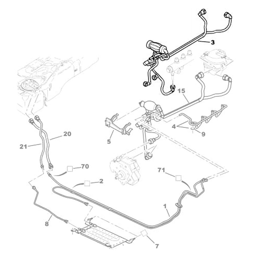 Peugeot 206 307 Cıtroen Xsara Fuel Lıne Pıpe Hose 1574.T2,1574.29,1574.69