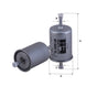 FIL FUEL FILTER ZP 8000 FM TOP QUALITY OE SPEC FITS CITROEN, VW POLO