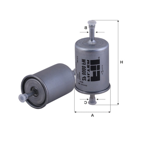 FIL FUEL FILTER ZP 8000 FM TOP QUALITY OE SPEC FITS CITROEN, VW POLO
