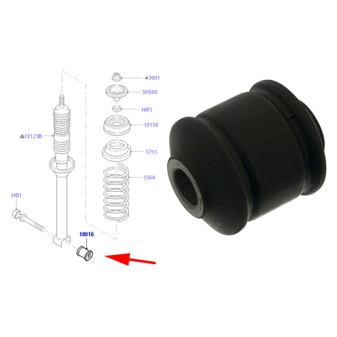 Rear LH RH Control Trailer Arm Bush Mounts Fits Ford Fiesta Ka 1995 to 2002  1046433