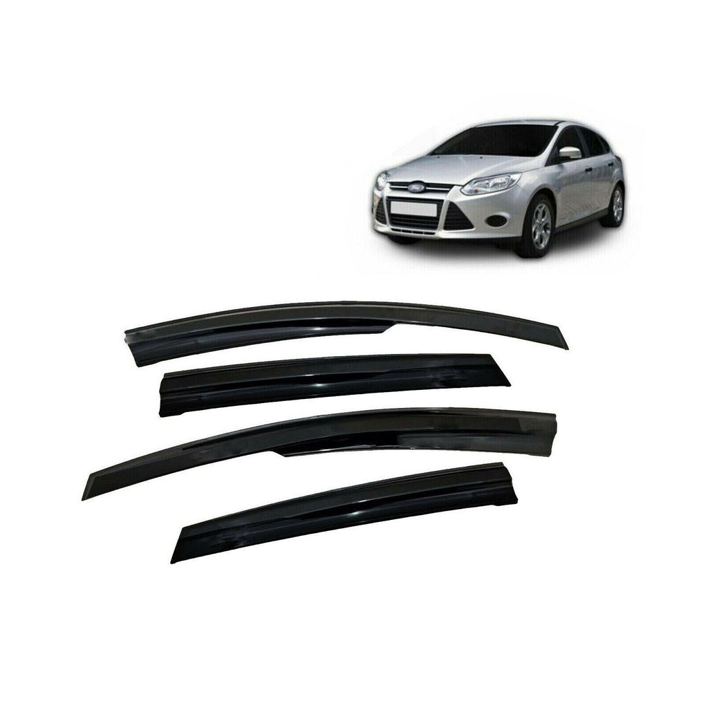 Ford Focus 3 Wind Rain Sun Smoke Deflectors 4 Pcs Set