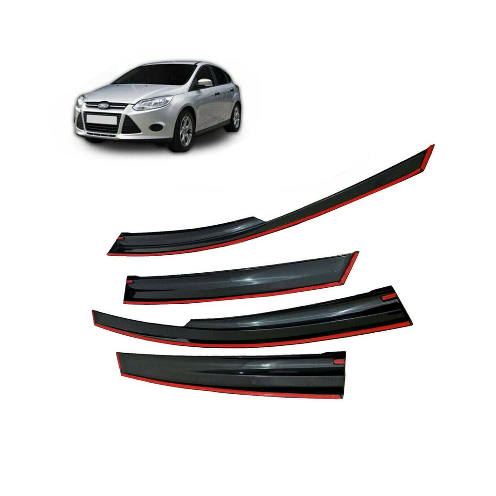Ford Focus 3 Wind Rain Sun Smoke Deflectors 4 Pcs Set