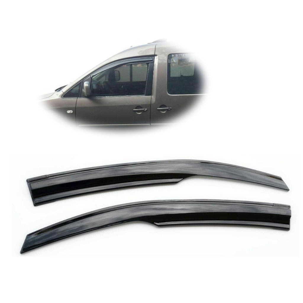 VW Caddy MK3 MK4 Front Wind Rain Smoke Deflectors 2 Pcs 2003 Onwards