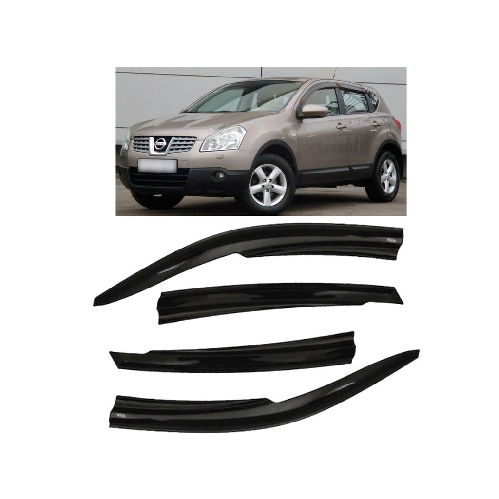 Nissan Qashqai MK1 Wind Rain Smoke Deflector 4 Pcs  2007 to 2013