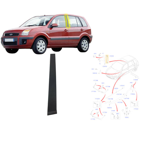 Ford Fusion Rear Left Door Pillar Trim Panel 2002 to 2012  1473677