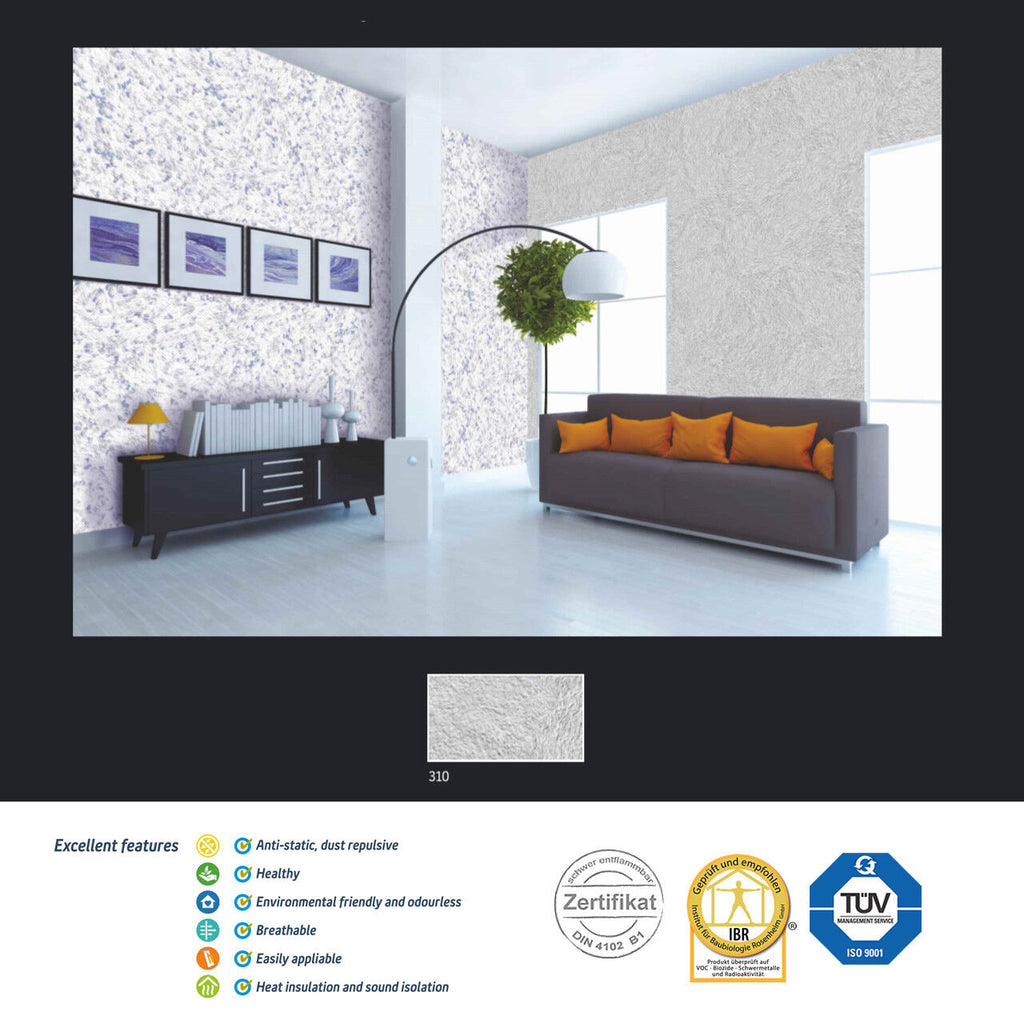 GREY POLYMER-BASED LIQUID INTERIOR WALLPAPER SILK COATING PAINT