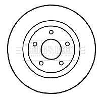 Nissan Juke Front Brake Discs 2x Qashqai Renault Koleos 40206JY01A